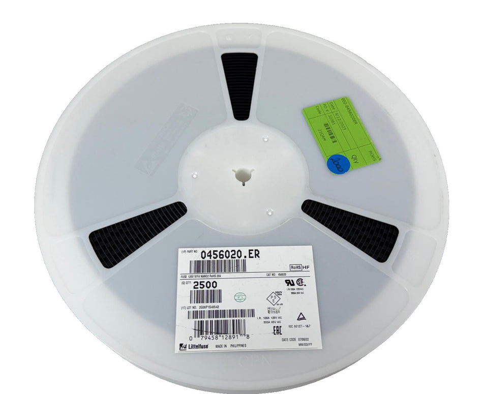Littelfuse 0456020.ER Fuse Board Mount (QTY 2000)