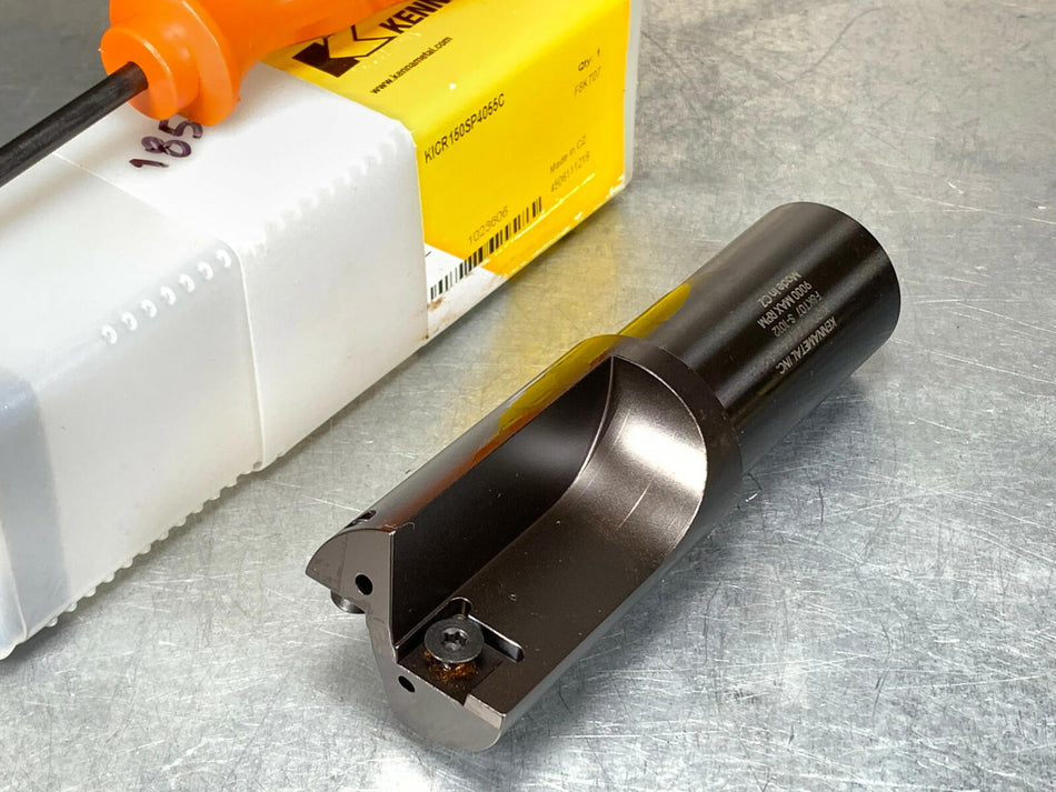 Kennametal 1.5" Indexable End Mill KICR 150SP4055C, SPEB422 Insert, 1-1/2"