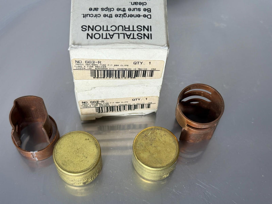 Bussmann 663-R Fuse Reducer Class R Buss (Qty 2)