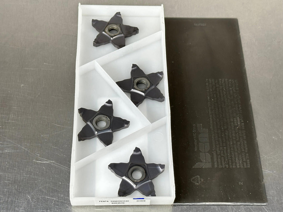 Iscar PENTA 34N400C030 IC908 Carbide Insert (Pack of 4)