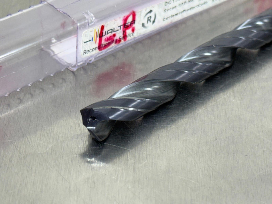 Walter Titex 9.8mm Carbide Drill 12xD DC150-12-09.800A1-WJ30TA (Walter Refurb)