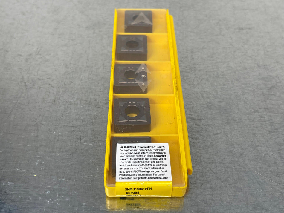 Kennametal SNMG 643 RN KCP30B Carbide Insert 190612RN, 5892445 (Pack of 5)