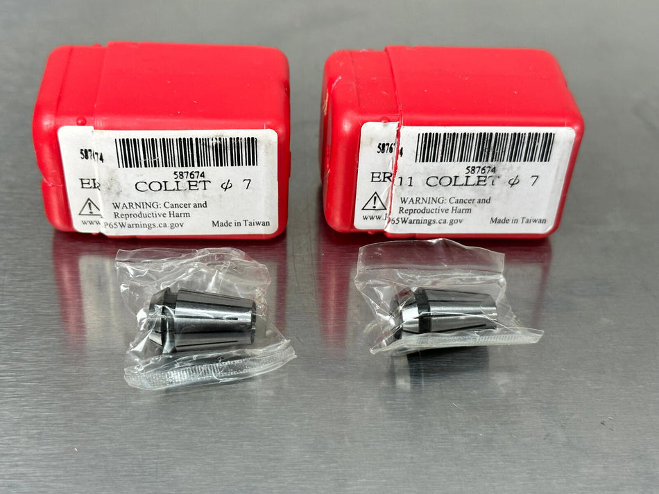 (2) Accupro 7mm ER11 Collet 6.5-7 587674