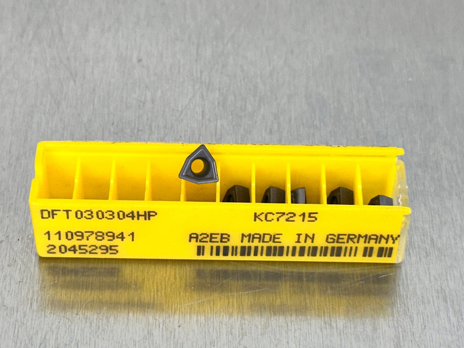 Kennametal DFT030304HP KC7215 Carbide Insert (Pack of 6)