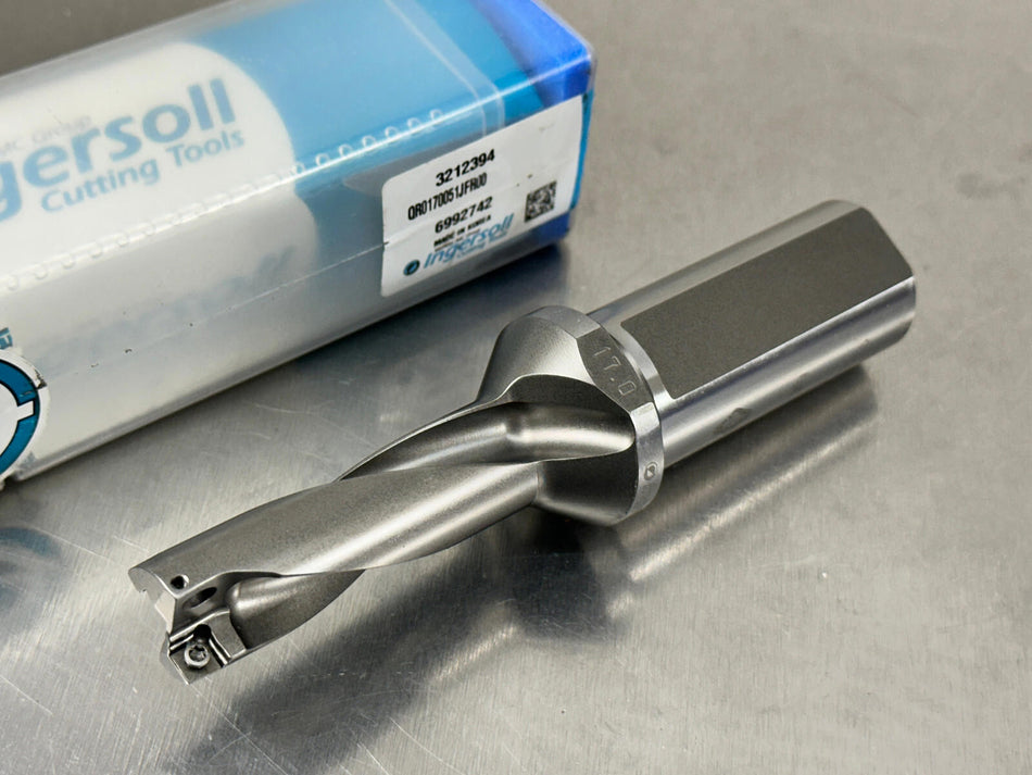 Ingersoll 17mm Indexable Insert Drill 3xD Quad Drill QR0170051JFR00, 3212394