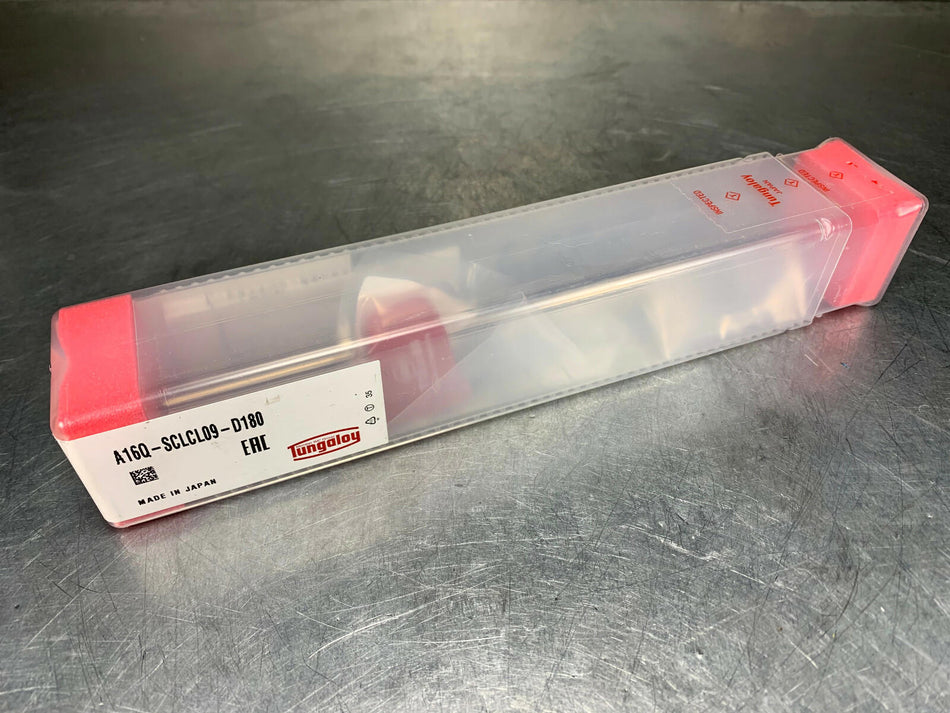 Tungaloy 16mm Indexable Boring Bar, Coolant Thru, A16Q-SCLCL09-D180