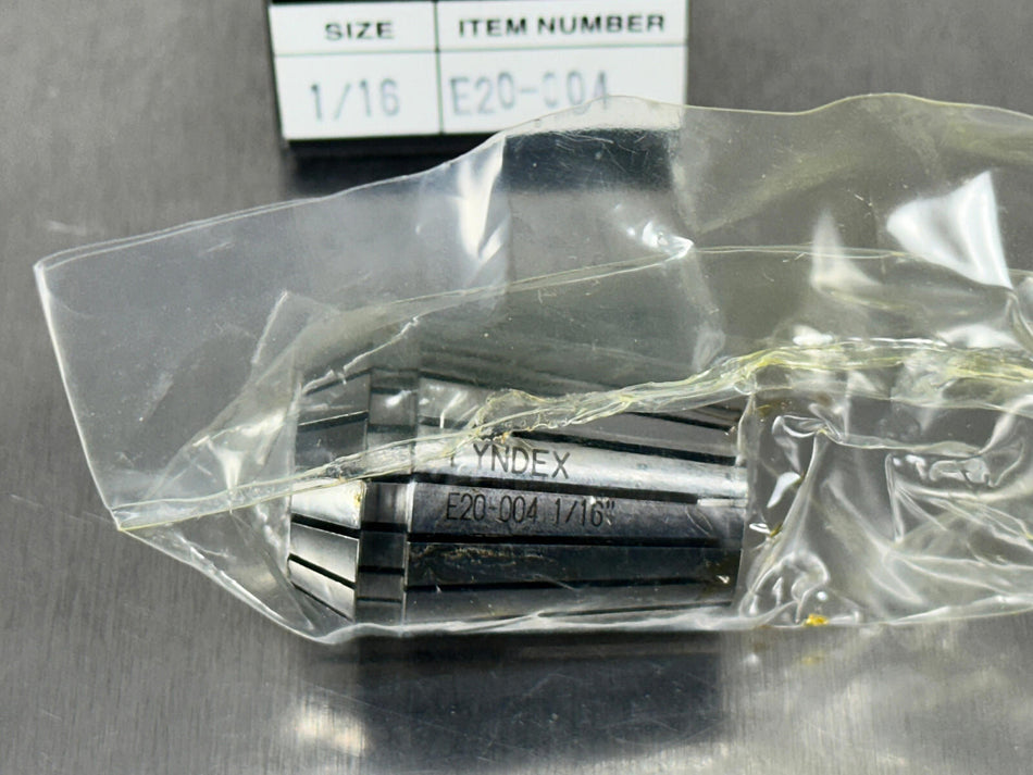 Lyndex 1/16" ER20 Spring Collet E20-004
