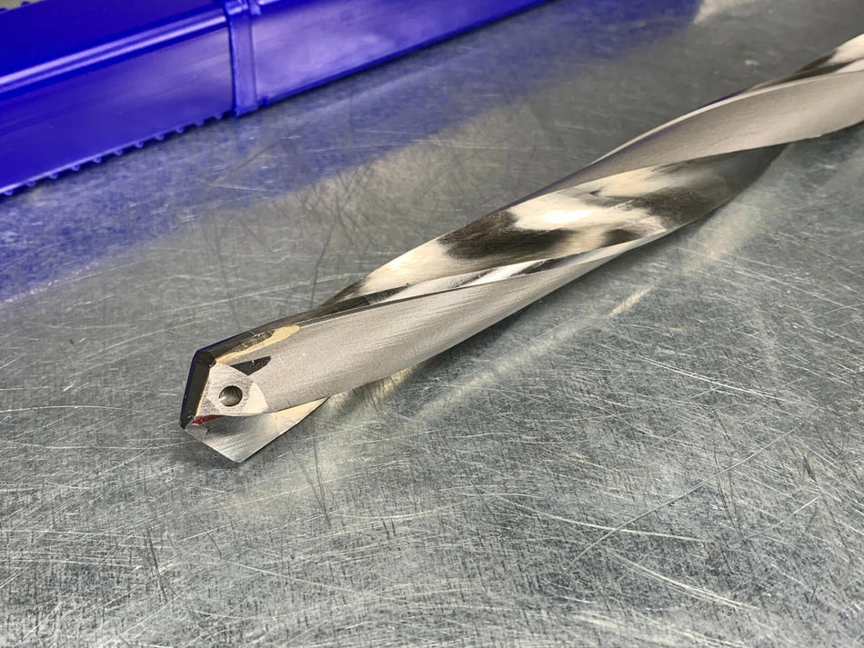 Kooltwist .6594" Carbide Tip Drill, Through Coolant Fed, 12-1/4" OAL