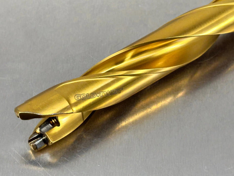 Ingersoll TD2300184B7R01 Indexable Tip Drill 23mm 8xD Gold Twist 3212802