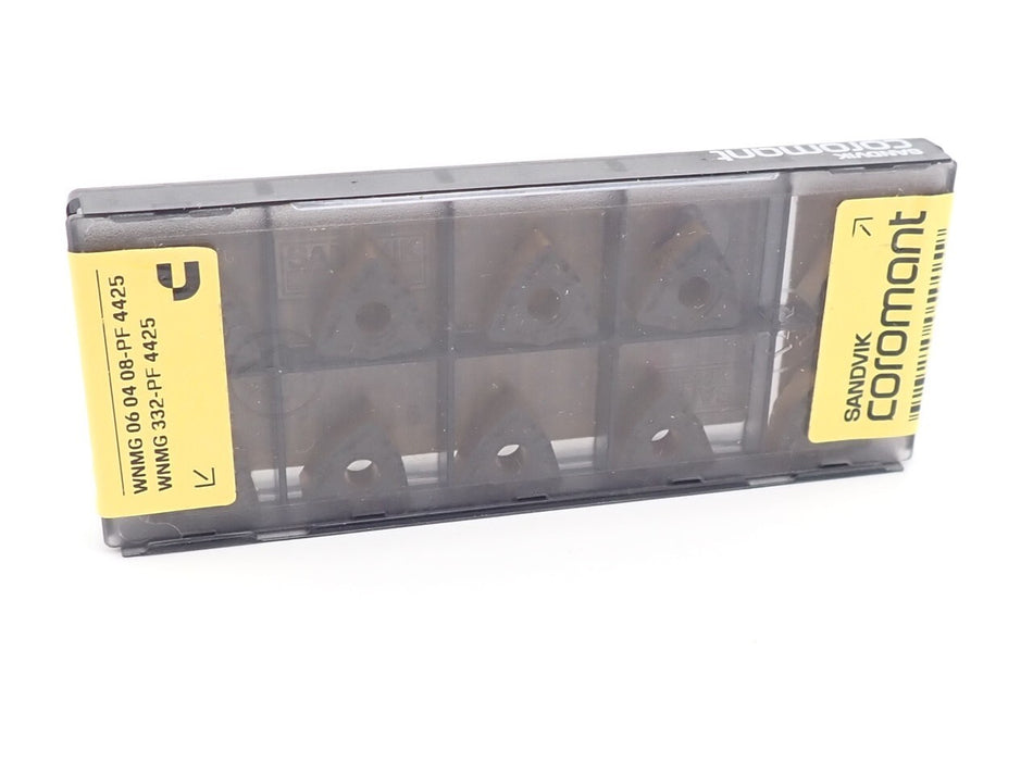 Sandvik WNMG 332-PF 4425 Carbide Insert 06 04 08-PF (Pack of 10)