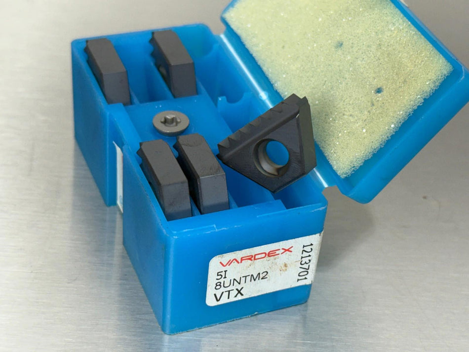 Vardex 5I 8UN TM2 VTX Carbide Insert Threading (Pack of 5)