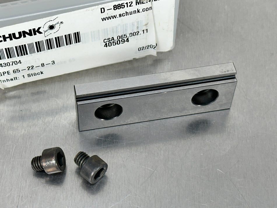 Schunk Universal Stepped Vise Jaw 65mm GPE 65-22-8-3 Gressel 430704