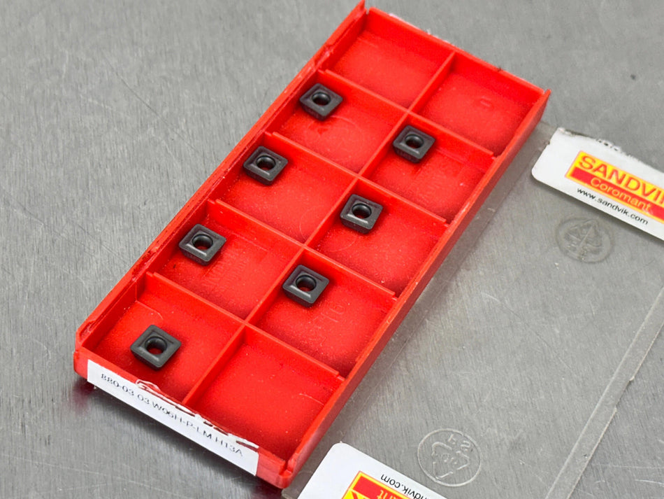 Sandvik 880-03 03 W06H-P-LM H13A Carbide Insert (Pack of 7)