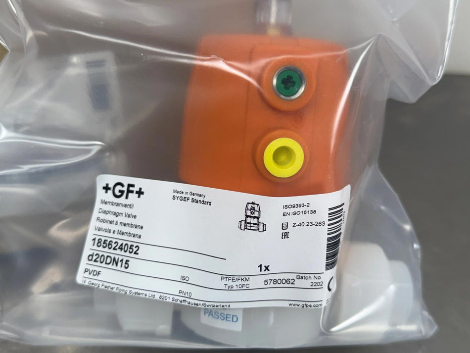 Georg Fischer GF 185.624.052 Diaphragm Valve Diastar Ten 185 624 052 d20DN15