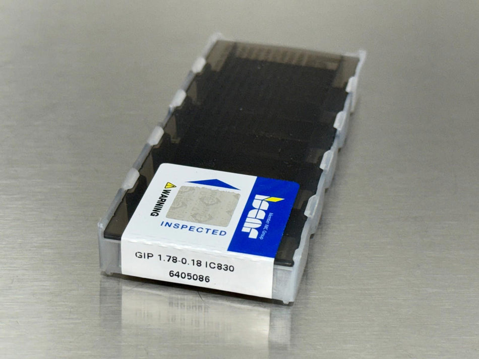 Iscar GIP 1.78-0.18 IC830 Carbide Insert 6405086 (Pack of 10)