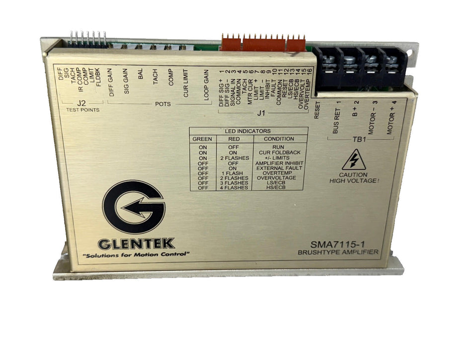 Glentek SMA7115-1 Module Servo Drive Brush Type Amplifier