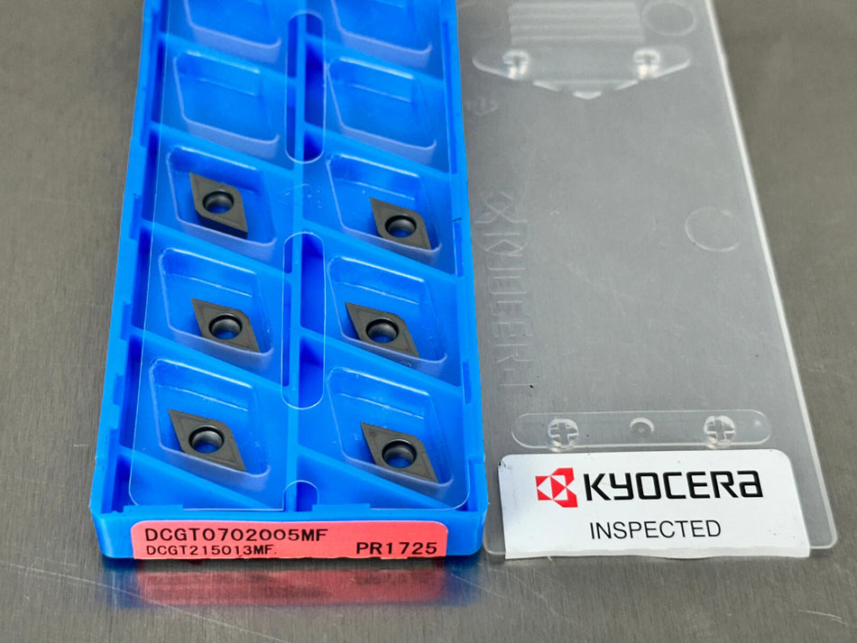 Kyocera DCGT0702005MF PR1725 Carbide Insert DCGT215013MF (Pack of 6)