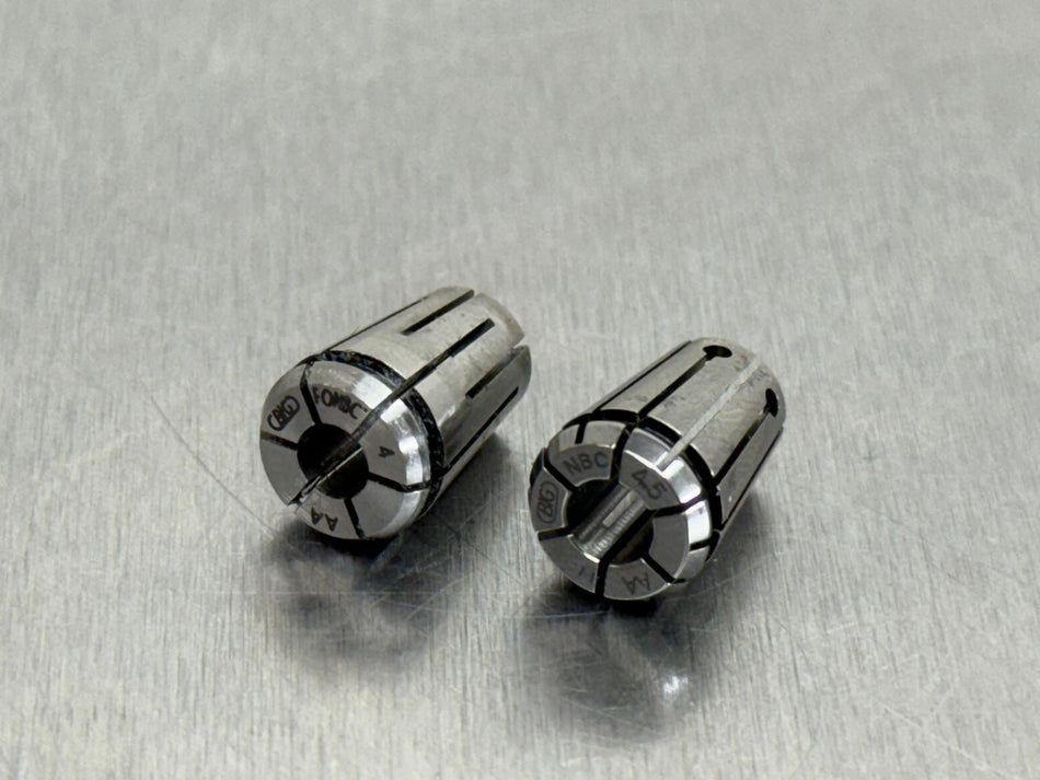 Big Daishowa NBC6-4.5AA Collet , F0NBC6-4AA Coolant Collet (Lot of 2)