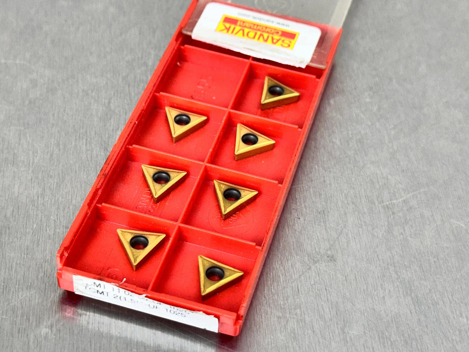 Sandvik TCMT 2(1.5)1-UF 1025 Carbide Insert TCMT 110204-UF (Pack of 7)