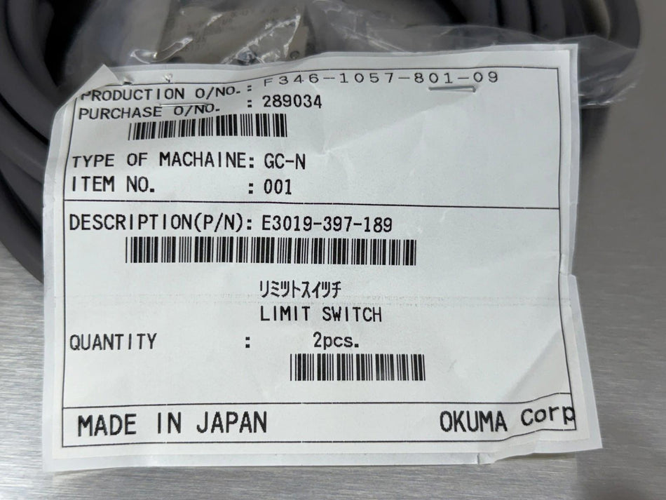 Okuma E3019-397-189 Limit Switch Omron