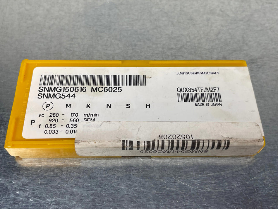 Mitsubishi SNMG 544 MC6025 Carbide Insert 150616 (Pack of 7)