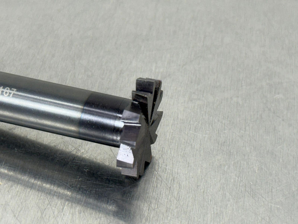 Harvey 3/16" Carbide Keyseat Cutter 1" Dia Staggered Tooth 12 Flute 772470-C3