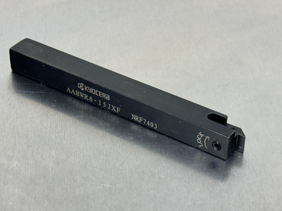 Kyocera AABWR8-15JXF Indexable Tool Holder Swiss Back Turning 1/2"