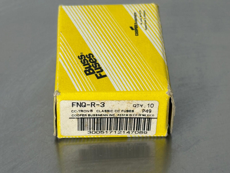Bussmann FNQ-R-3 Fuse 3A Buss CC (Box of 8)