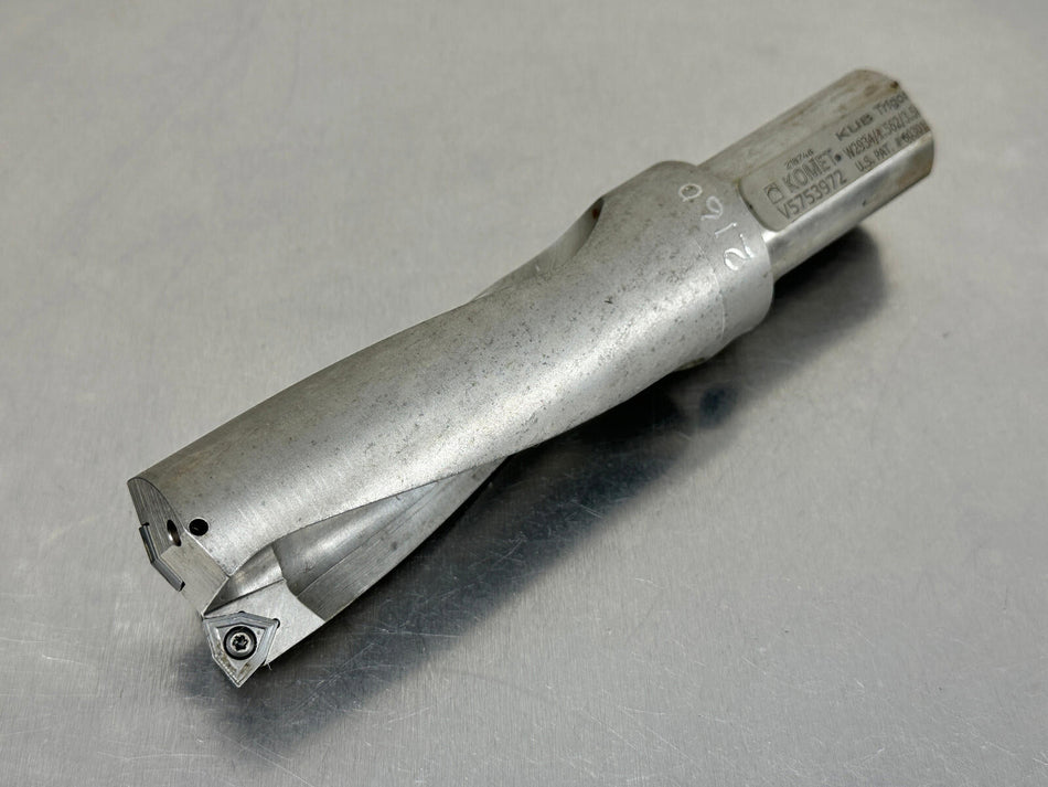 Komet 1.562" Indexable Insert Drill 2.5xD KUB Trigon V57 53972