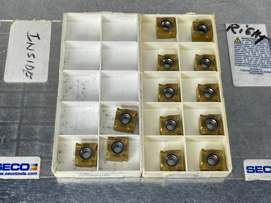 Seco SNHQ120704TL4-M07 F40M Carbide Insert 30259 (Pack of 13)