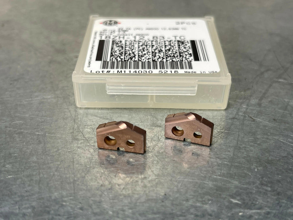 (2) AMEC 12.83mm Spade Drill Insert Super Cobalt #Z T-A Allied 18ZH-12.83-TC