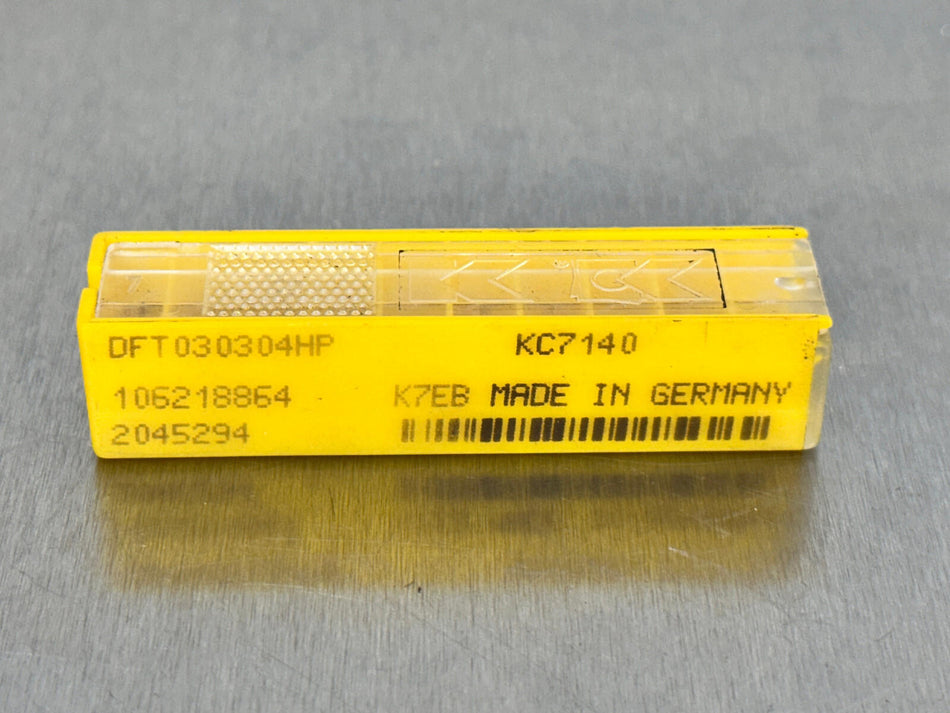 Kennametal DFT030304HP KC7140 Carbide Insert (Pack of 10)