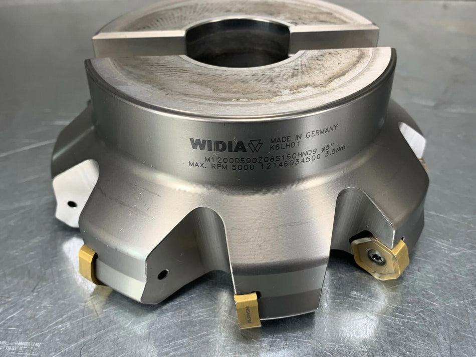 Widia 5" Indexable Face Mill M1200 Victory M1200D500Z08S150HN09 Milling Cutter