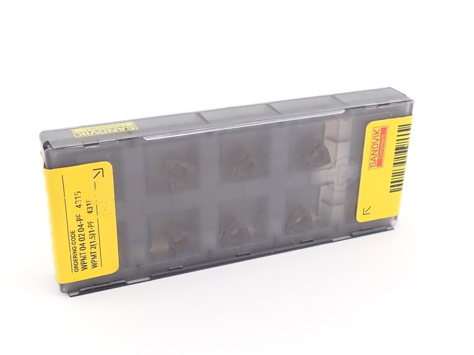 Sandvik WPMT 2(1.5)1-PF 4315 Carbide Insert 04 02 04-PF (Pack of 10)