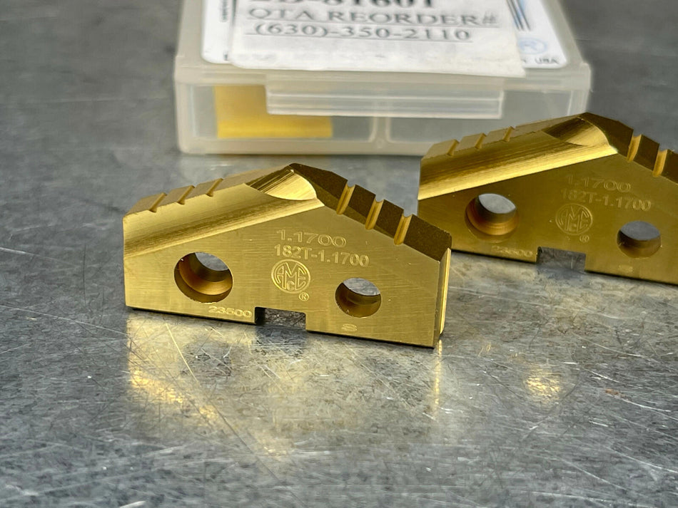 (2) AMEC 1.17" Spade Drill Insert Cobalt #2 T-A Allied 182T-1.1700