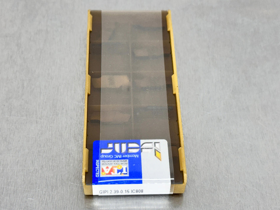 Iscar GIPI 2.39-0.15 IC808 Carbide Insert 6404265 (Pack of 10)