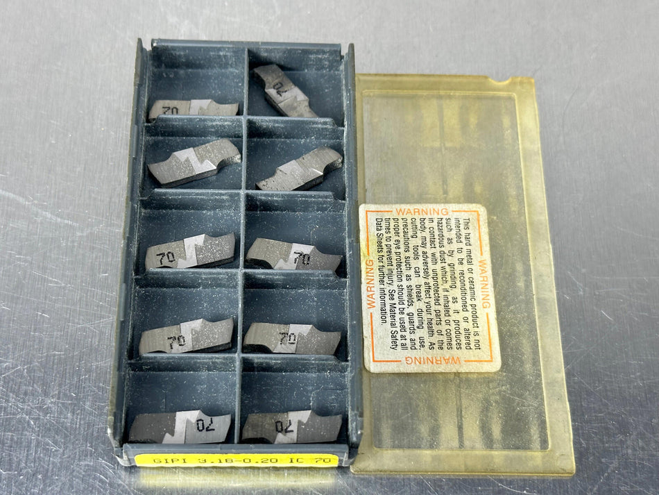 Iscar GIPI-3.18-0.20 IC20 Carbide Insert (Pack of 10)