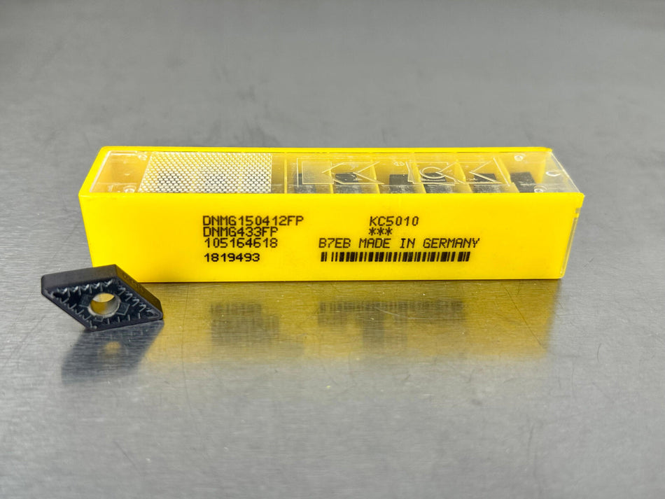 Kennametal DNMG 433FP KC5010 Carbide Insert 150412FP  (Pack of 10)