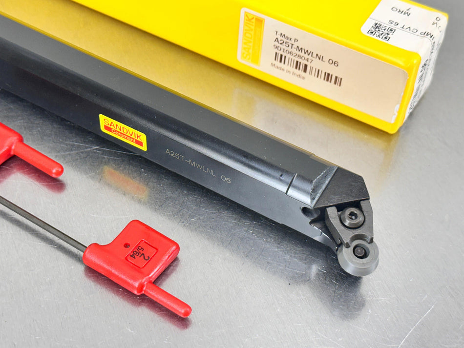 Sandvik A25T MWLNL 06 Indexable Boring Bar Turning 25mm WNMG Insert