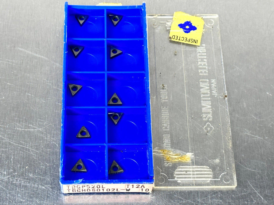 Sumitomo TBGH060102L-W T12A Carbide Insert  (Pack of 10)