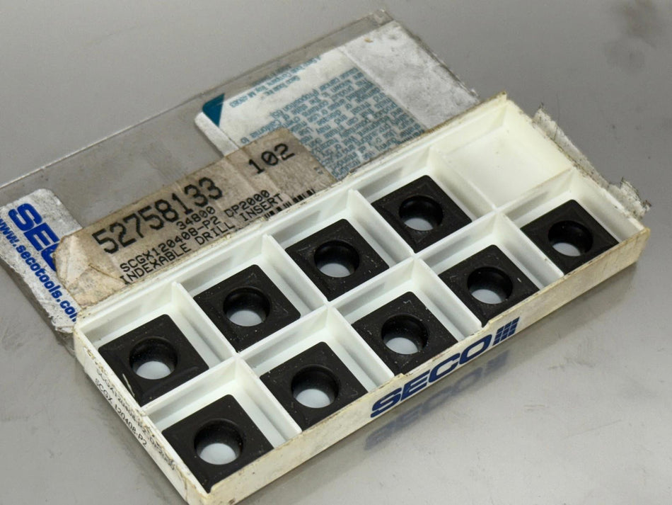 Seco SCGX120408-P2 DP2000 Carbide Insert 34800 (Pack of 9)