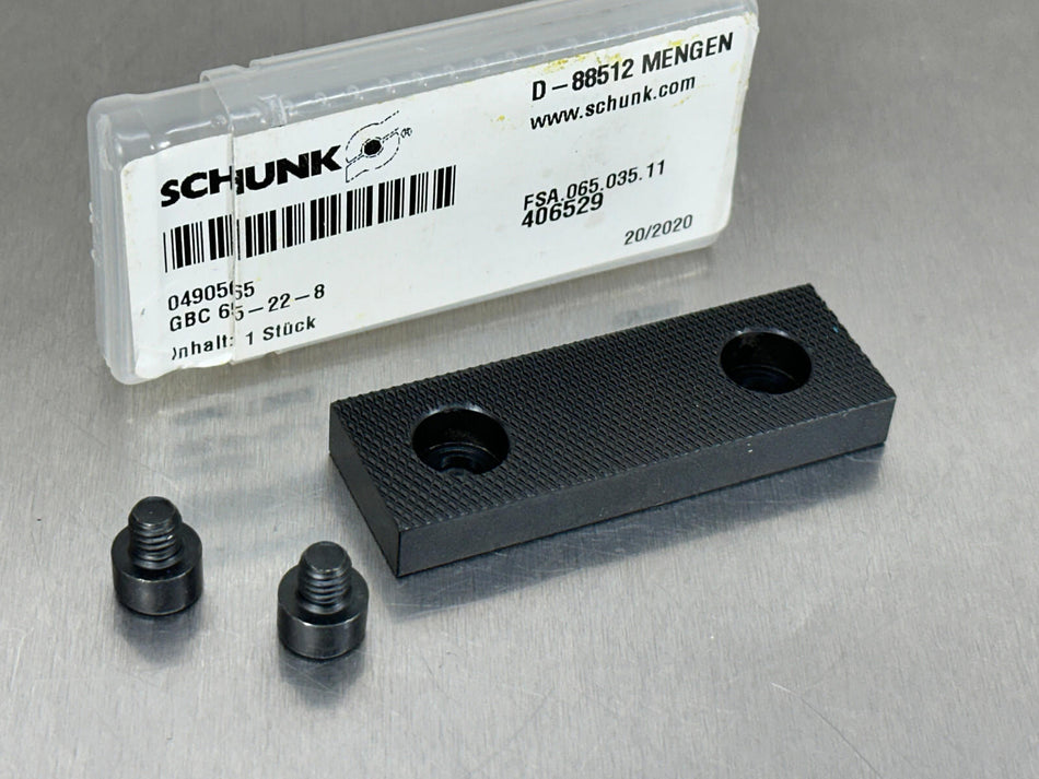 Schunk Serrated Vise Jaw 65mm GBC 65-22-8 Gressel