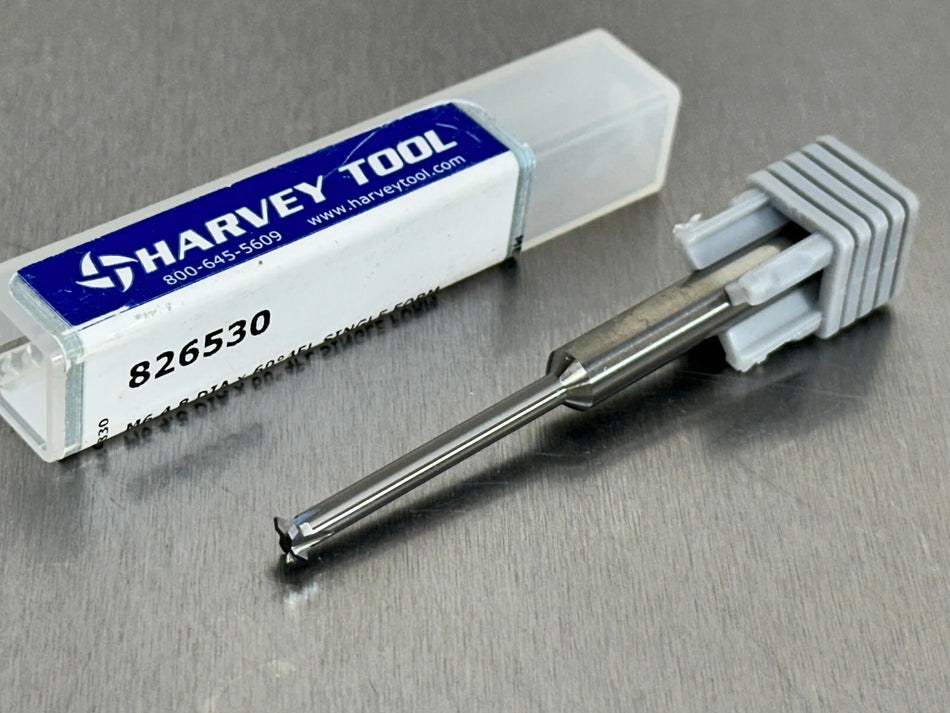 Harvey M6 Carbide Thread Mill Single Form Milling Cutter 826530