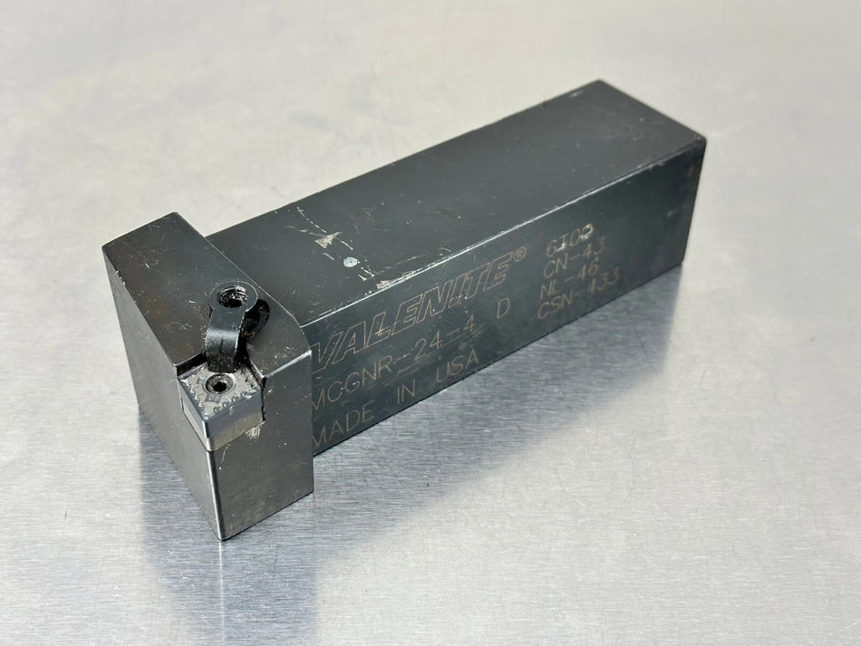Valenite MCGNR 24-4D Indexable Lathe Tool Holder Turning 1.5" CNMG Insert