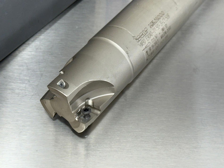 Iscar 1-1/2" Indexable End Mill 1.5" Heli2000 HM90 E90AD-D1.5-3-C1.50B, 3102157