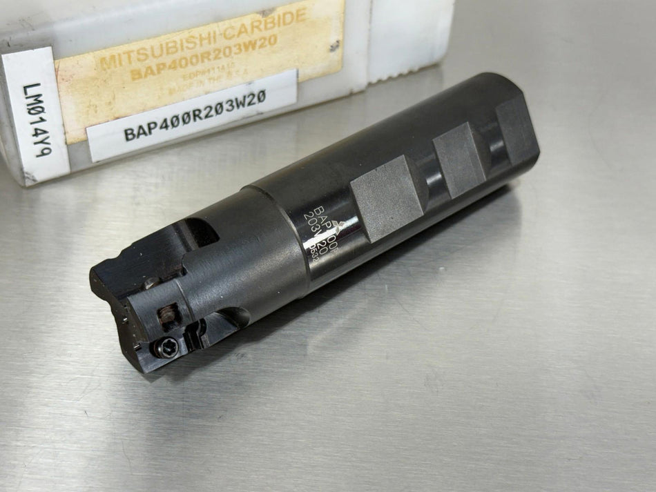 Mitsubishi 20mm Indexable End Mill BAP400R203W20 20mm Shank