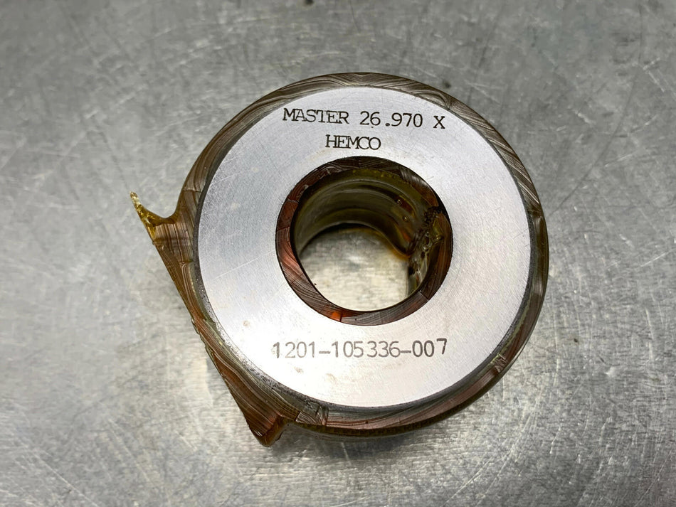 Hemco 26.970 mm Ring Gage Master Smooth Bore Setting
