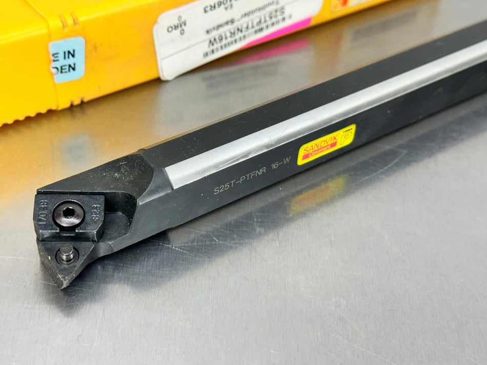 Sandvik S25T-PTFNR 16-W Indexable Boring Bar Turning 25mm TNMG Insert T-Max P