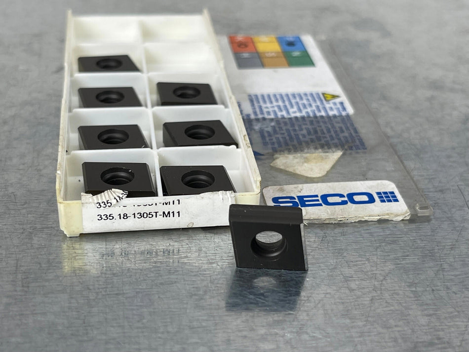 Seco 335.18-1305T-M11 MP1500 Carbide Insert (Pack of 8)