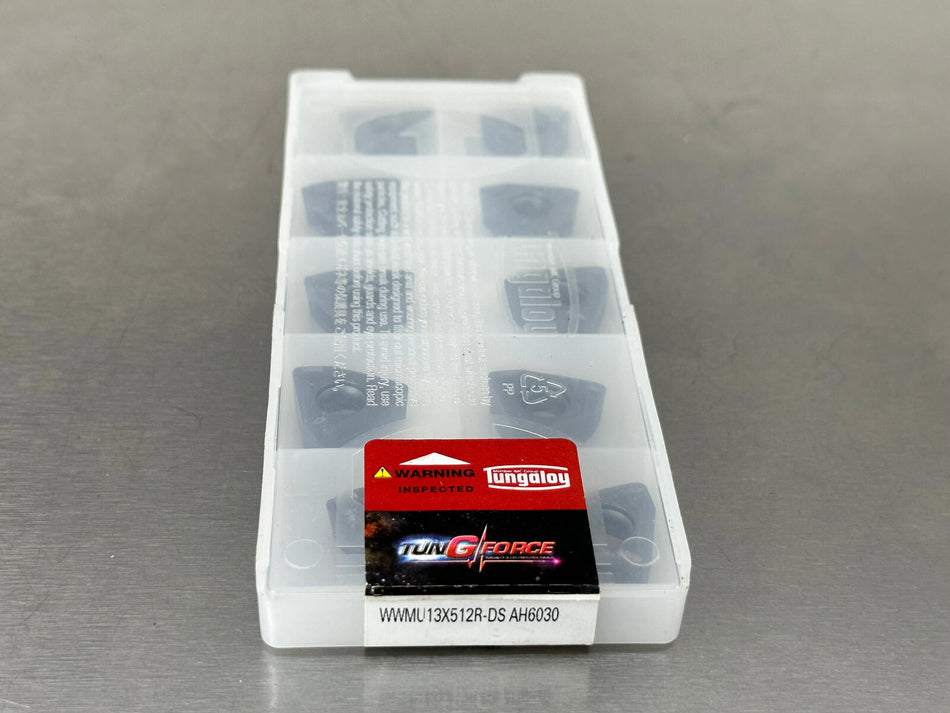 Tungaloy WWMU13X512R-DS AH6030 Carbide Insert 6993630 (Pack of 10)